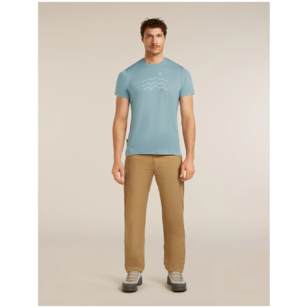 Pánske funkčné tričko Icebreaker Merino Blend 125 Cool-Lite™ Sphere SS Tee Across the Peaks