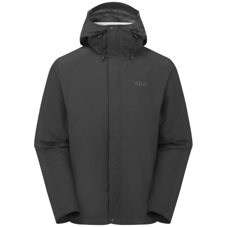 Pánska bunda Rab Downpour Jacket čierna