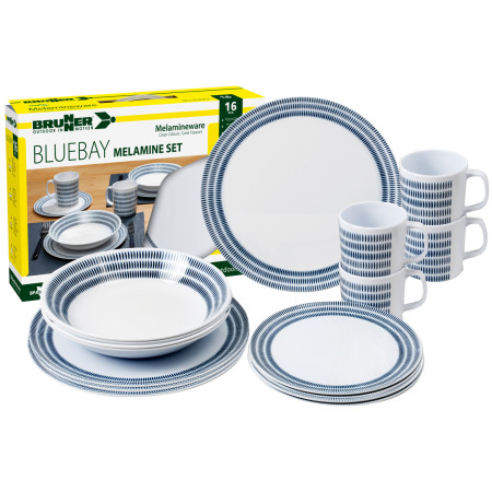 Jedálenský set Brunner Melamine Set Bluebay