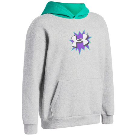 Detské funkčné tričko Under Armour UA B Rival FLC Graphics Hd Mod Gray Light Heather