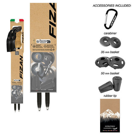 Trekové palice Fizan Compact 4