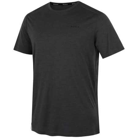 Pánske tričko MOOA Merino Lyolite 150 Short čierna black melange