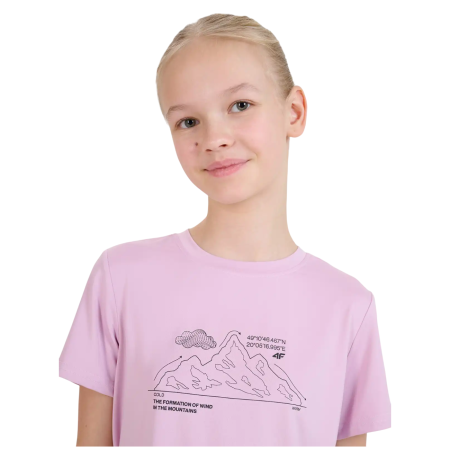 Detské tričko 4F Tshirt Fnk F1199 Light Pink