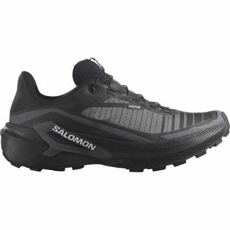 Pánske bežecké topánky Salomon Genesis 2 Wide čierna Black / Black / White