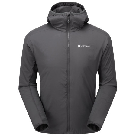 Pánska zimná bunda Montane Sirocco Hoodie sivá MIDNIGHT GREY