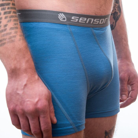 Boxerky Sensor Merino Wool Active modré