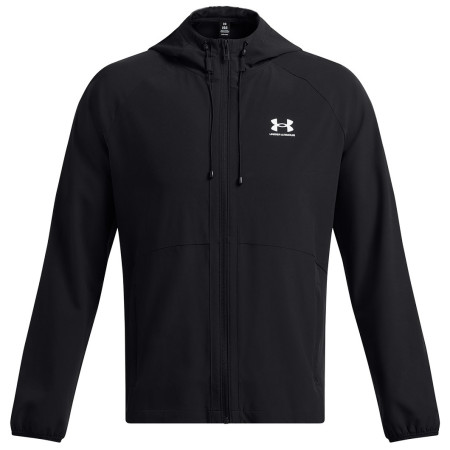 Pánska bunda Under Armour Vibe Woven Jacket čierna Black/White