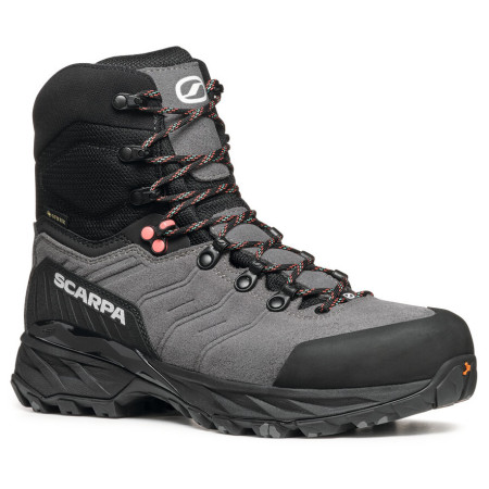 Dámske turistické topánky Scarpa Rush Polar Gtx Wmn sivá/červená Smoke-Coral