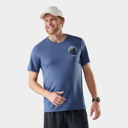 Pánske funkčné tričko Smartwool Men's Lunar Bear Active Short Sleeve Graphic Tee