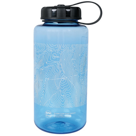 Fľaša Warg Lines Tritan Wide 1L modrá blue