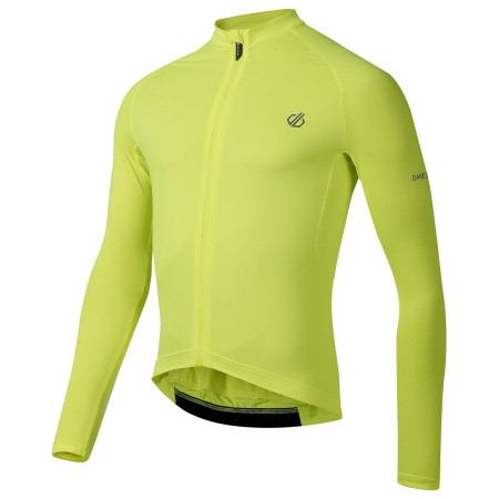 Pánsky cyklistický dres Dare 2b Lightning Long Sleeve Jersey žltá Fluro Yellow