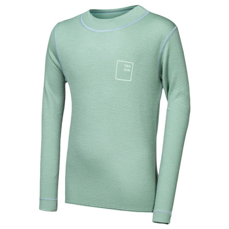 Detské funkčné tričko Sensor Merino DF Logo Up Basil Green svetlozelená Basil Green