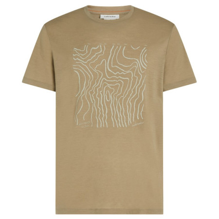 Pánske funkčné tričko Icebreaker M 150 Tech Lite SS Tee Great Heights svetlohnedá Cumin