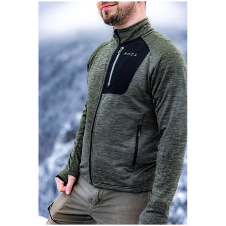 Pánska mikina MOOA Nyore Grid 220