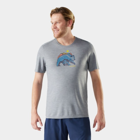 Pánske funkčné tričko Smartwool Men's Bear Strata Active Short Sleeve Graphic Tee