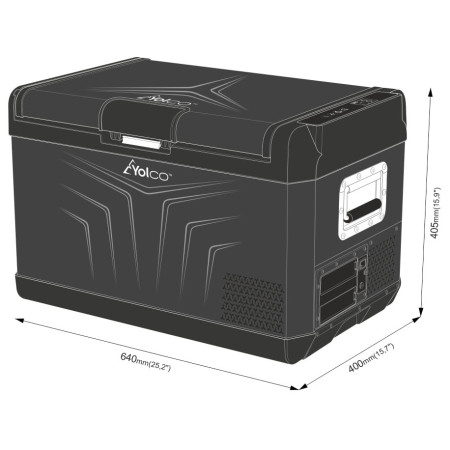 Kompresorová chladnička Yolco GCX37