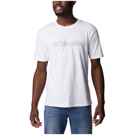 Pánske tričko Columbia Pacific Crossing™ II Graphic SS Tee biela White, CSC Outlined Graphic