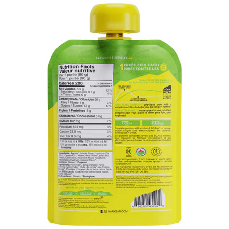 Jedlo na cesty Näak Apple & Maple Syrup - Näak Ultra Energy™ Purée (90g)