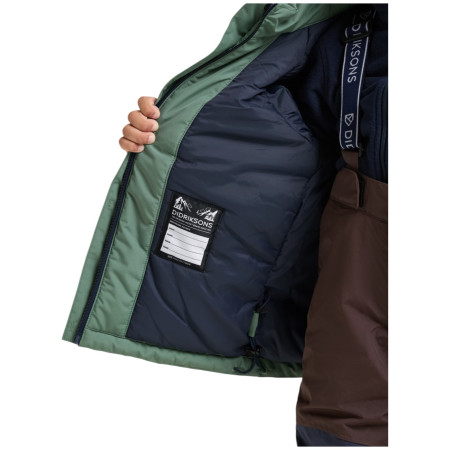 Detská zimná bunda Didriksons Talvi Kids Jkt 2 Dark Moss