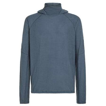 Pánska mikina Icebreaker Men Mer 400 RealFleece Grid Pulover Hood modrá/sivá Abyss