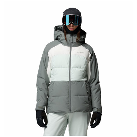 Dámska bunda Columbia Ava Alpine™ Puffer Jacket sivá/modrá Sedona Sage, Sea Salt, Tea Light