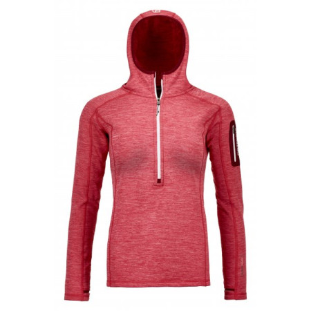 Dámska mikina Ortovox Fleece Light Melange Zip Neck