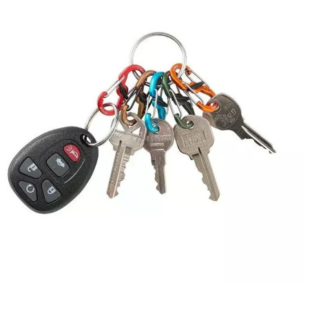 Kľúčenka Nite Ize KeyRing Locker Aluminum 5 S-Biner