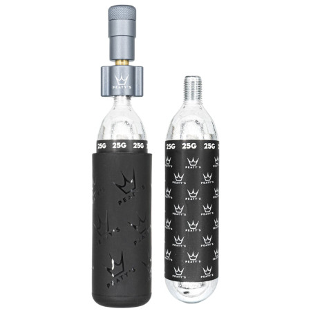 Pumpička Peaty´s Holeshot Co2 Pumpa + Bombičky 2 Ks - Mtb sivá Slate