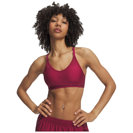 Športová podprsenka Under Armour UA Crossback Low Bra vínová