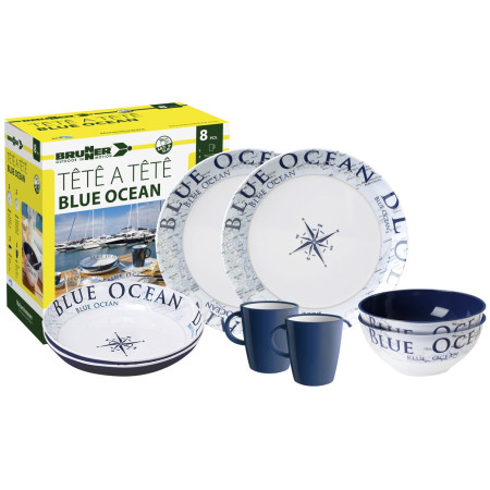 Sada riadov Brunner Set tête-à-tête Blue Ocean 8 pcs