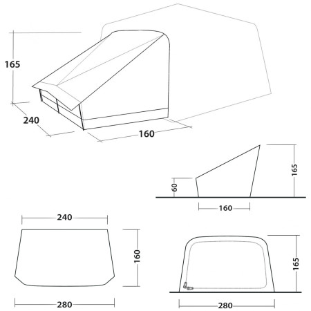 Prístavok ku stanu Outwell Fastlane 300 Annexe