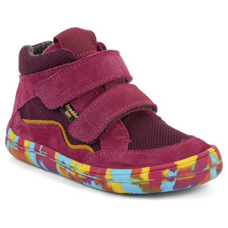 Detské celoročné barefoot topánky Froddo Barefoot Tex Fun Autumn Fuxia ružová fuxia
