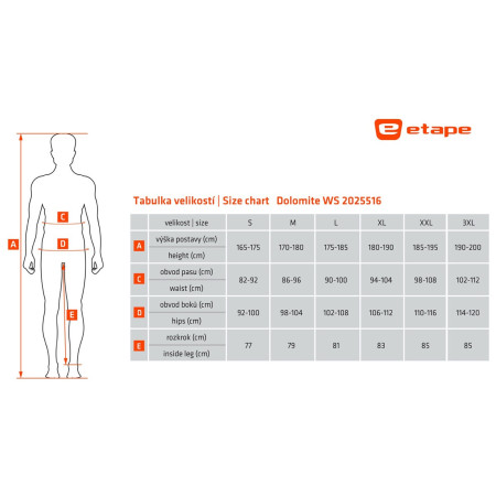 Pánske nohavice Etape Dolomite WS