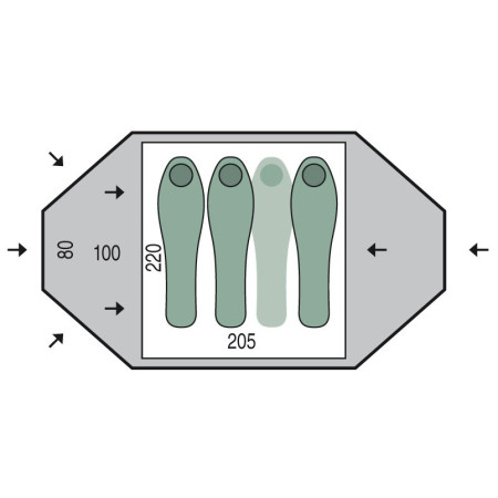 Stan pre 3 osoby Pinguin Taifun 3