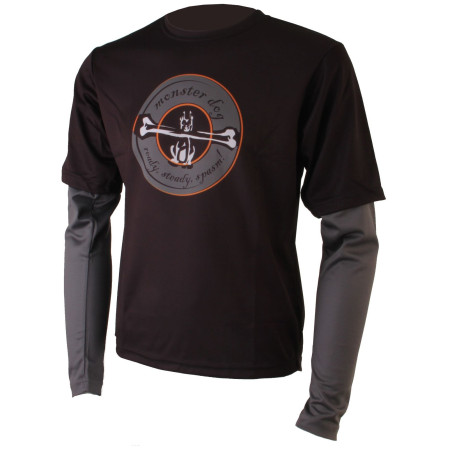 Pánsky dres Axon Monster dlouhý rukáv čierna/sivá