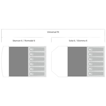 Podlaha ku stanu Easy Camp Rosebay Universal Carpet 2.3 x 3.6 m