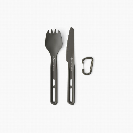 Súprava príborov Sea to Summit Frontier UL Cutlery Set 2 Piece sivá