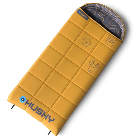 Detský spacák Husky Gizmo Kids hnedá mustard