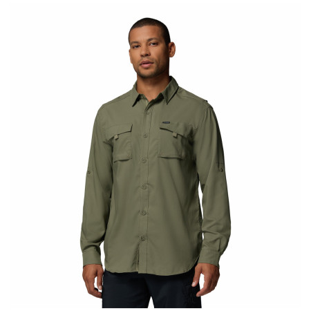 Pánska košeľa Columbia Silver Ridge™ Utility II LS Shirt zelená Stone Green