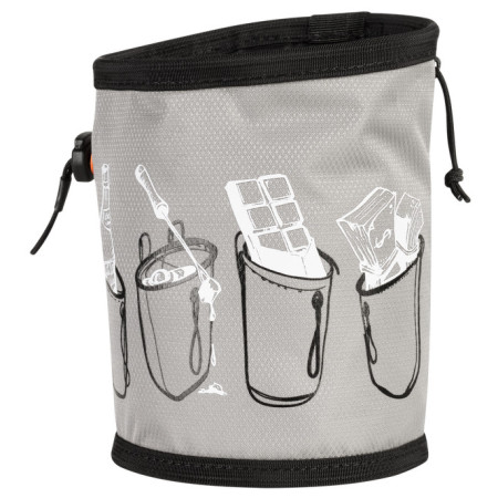 Vrecko na magnézium Mammut Gym Print Chalk Bag sivá 0818 - granit