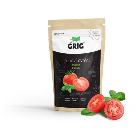 Jedlé cvrčky Grig Tomato & Basil