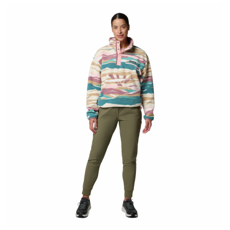 Dámska mikina Columbia Helvetia™ II Printed Cropped Half Snap