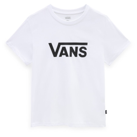 Dámske tričko Vans Wm Drop V Ss Crew-B biela/čierna White/Black