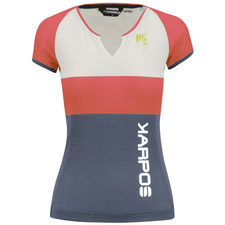 Dámske tričko Karpos Moved Evo W Jersey sivá/červená Hot Coral/Cloud Dancer/Vintage