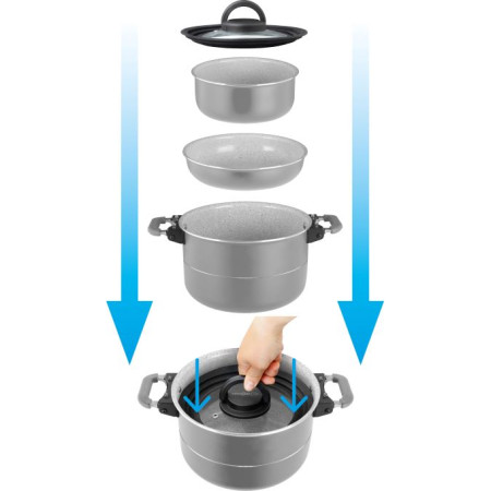 Sada riadov Brunner Fusion 7+1 Ø 22 cm