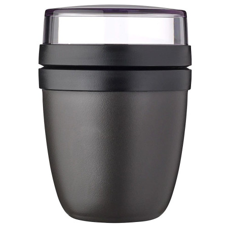 Box na desiatu Mepal Ellipse Mini 300 + 120 ml čierna Nordic Black