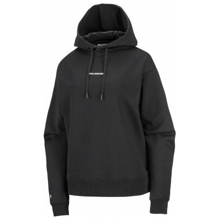 Dámska mikina Salomon Logo Hoodie W čierna DEEP BLACK