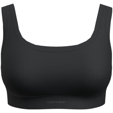 Športová podprsenka Icebreaker W Mer Rib Lotus Bra čierna Black