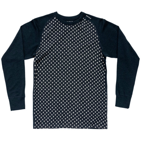 Pánske funkčné tričko Devold Signature Merino 230 Shirt Man čierna/biela INK/RAWWHITE