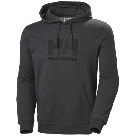 Pánska mikina Helly Hansen Hh Logo Hoodie sivá Ebony Melange